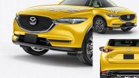 2073+ Mazda CX-5 PSD Mockup Half Side View Photoshop Freebie