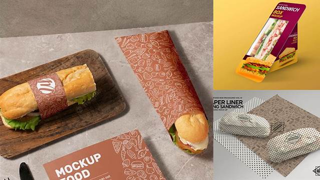 2075+ Sandwich Wrap Mockup PSD Free Download