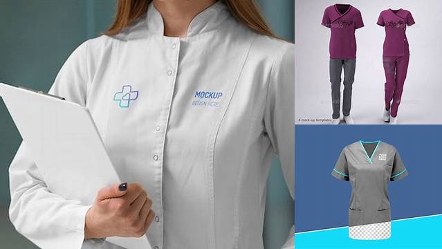 2077+ Medical Uniform Mockup PSD File Download