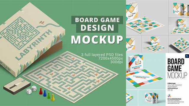 2079+ Board Game Free Mockup Editable PSD File