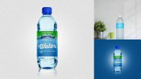 2083+ Blue PET Bottle with Water PSD Mockup Download Now Free PSD Template