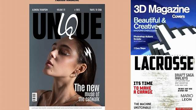 2087+ Fake Magazine Cover Template Photoshop Exclusive Digital PSD Resource