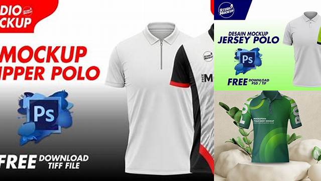 2090+ Mockup Jersey Polos Psd Include TIFF