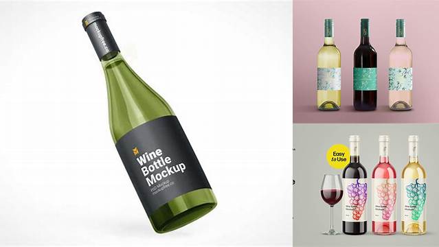 2091+ 750ml Ceramic Wine Bottle PSD Mockup Creative Free PSD Graphic Design