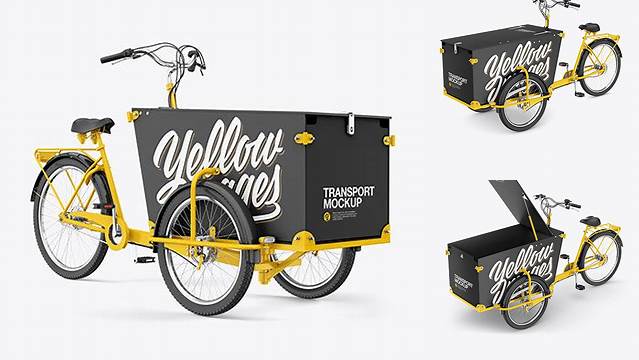 2095+ Cargo Bike Mockup Easy Editable