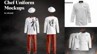 2098+ Chef Uniform Mockup Advanced Photoshop Template