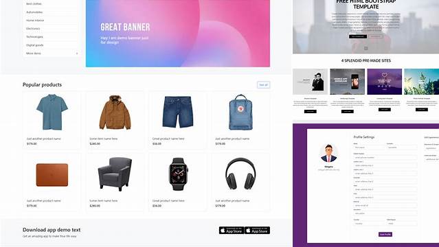 2101+ Bootstrap Mockup Free Easy Editable