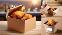 2101+ Fried Chicken Box Mockup High Resolution