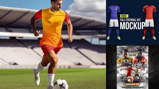 2107+ Soccer Player Mockup PSD Free Download