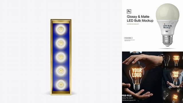 211+ Letter I Light Bulb Sign PSD Mockup Professional PSD Mockup