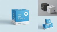 212+ Square Box Mockup Free PSD Download