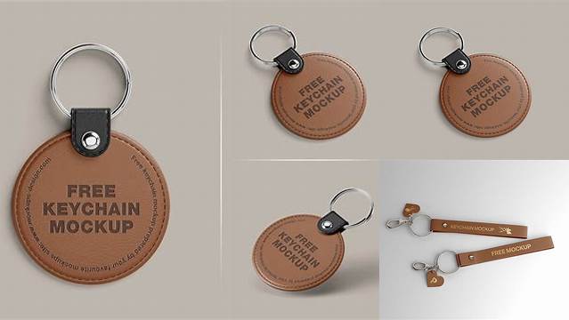 2126+ Keychain Mockup Free Free PSD