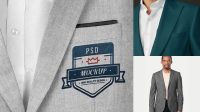 2131+ Blazer Mockup High-Resolution PSD Download