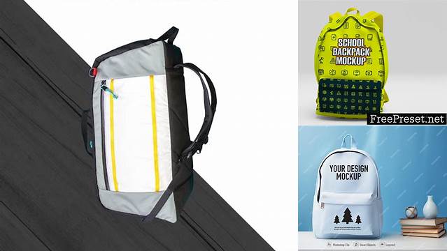 2133+ Packable Backpack PSD Mockup Digital Download