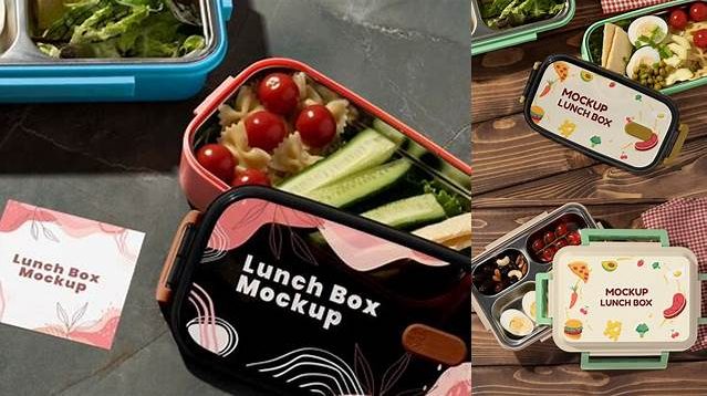 2141+ Lunchbox Mockup Premium PSD Freebie