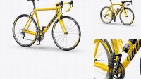 2142+ Road Bicycle PSD Mockup Halfside View Editable Design PSD File