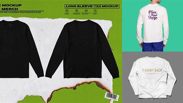 2148+ Shirt Long Sleeve Mockup High-End Layered Mockup Free