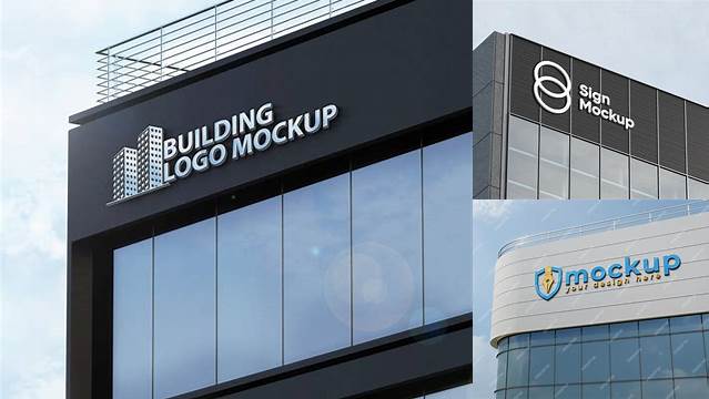 2152+ Building Mockup Free Free Editable PSD