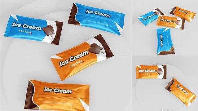 2158+ Ice Cream Bar PSD Mockup Stylish PSD for Free