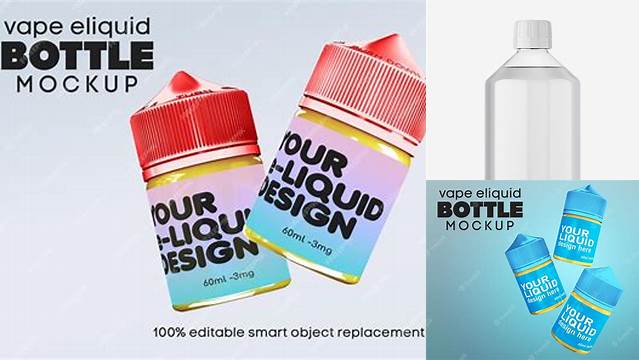 2167+ Clear Bottle with Liquid PSD Mockup Include TIFF