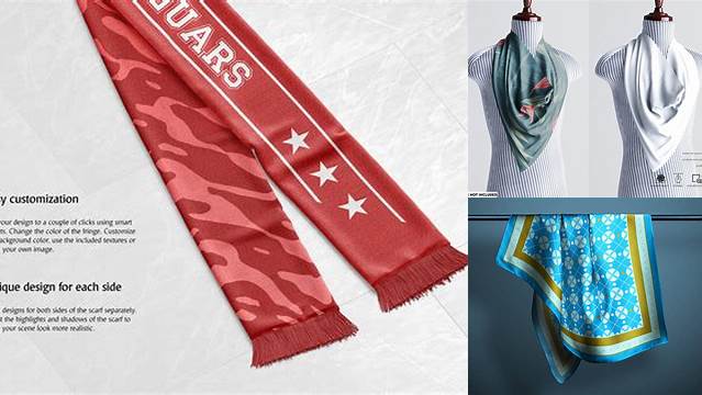 2180+ Scarf PSD Mockup For Free Download