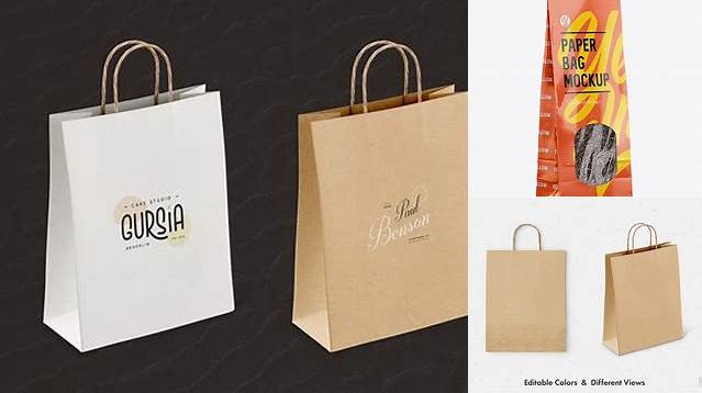 2181+ Paper Bag PSD Mockup Half Side View Versatile Mockup for Designers