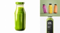 2181+ Square Green Smoothie Bottle PSD Mockup Free Smart Object Templates