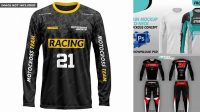 2184+ Motocross Jersey Mockup Free Easy Editable