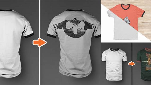 2188+ Mockup Kaos Ringer Tee Creative Design PSD Free Download