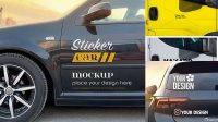 2191+ Car Sticker Mockup For Free Download