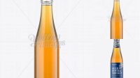 2192+ 25cl Vichy Style Clear Bottle PSD Mockup High-Quality Digital Mockup Resource