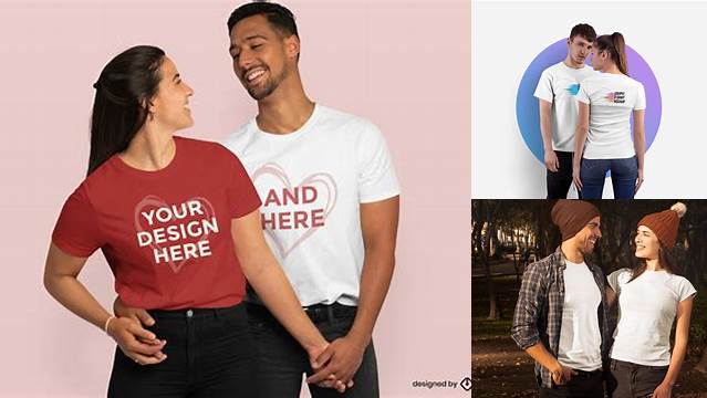 2192+ Couple T Shirt Mockup Free Download Hight Resolution