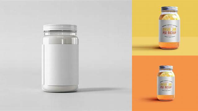 2196+ Transparent Jar Mockup Download Now Free PSD Template