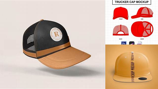 2196+ Trucker Cap Mockup PSD Download