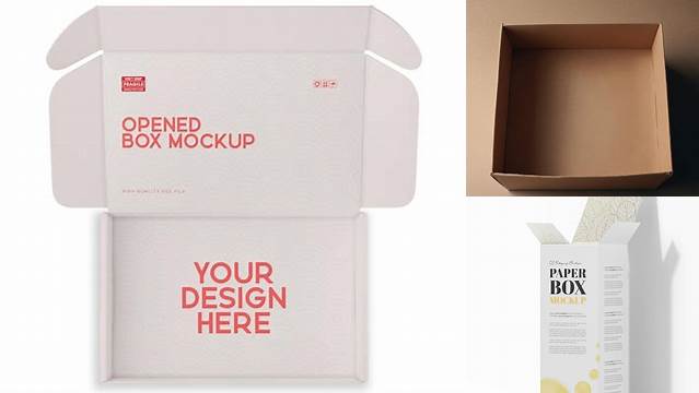 2198+ Opened Paper Box PSD Mockup Premium Free Graphic Resource