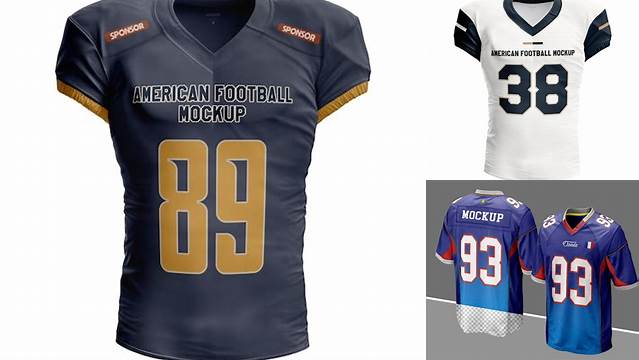 2202+ American Football Jersey Mockup Premium Quality PSD Freebie