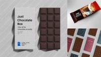 2204+ Glossy Chocolate Bar PSD Mockup Creative High-Resolution PSD Freebie