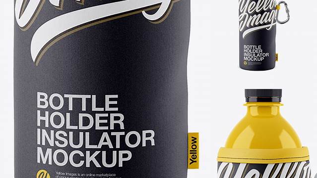 2210+ Bottle Holder Insulator PSD Mockup Creative Layered Mockup Freebie