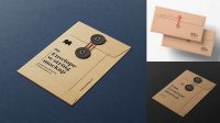 2210+ Paper Envelope With String Closure PSD Mockup Easy-to-Use PSD Template