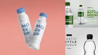 2216+ 16 fl. oz. Plastic Bottle PSD Mockup Fully Layered Photoshop Freebie