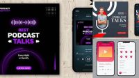 222+ Apple Podcast Mockup Psd Editable Design PSD File