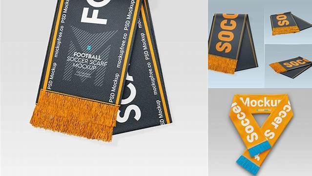 222+ Soccer Scarf Mockup Free Advanced Editable PSD