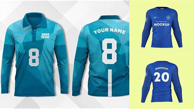 2222+ Mockup Jersey Lengan Panjang Psd Mockup PSD Free Download