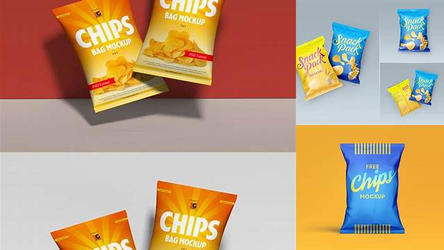 2237+ Chips Packaging Mockup Free PSD