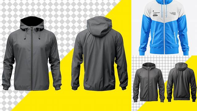 2238+ Windbreaker Jacket Mockup Professional PSD Template