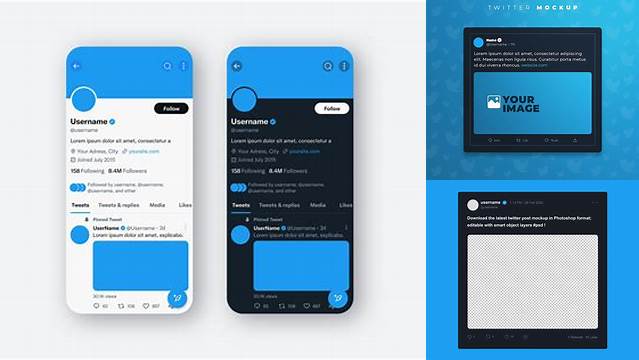 2240+ Twitter Post Mockup High-Quality PSD