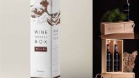 2241+ Opened Wooden Wine Box PSD Mockup Exclusive Editable PSD File