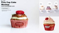 2242+ Cupcake Wrapper Mockup Hight Resolution