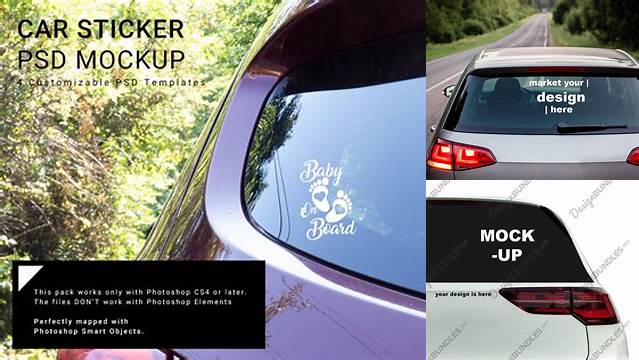 2246+ Car Decal Mockup Best for Showcase