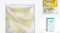 2247+ Black Pepper Poppadum Packaging PSD Mockup Elegant and Stylish Free PSD